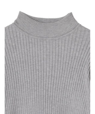 Green Parks ・ＥＬＥＮＣＡＲＥ　ＤＵＥ　ハイショクリブハイネックニット Gray Mixture