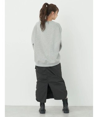 earth music&ecology 裏起毛チュニック Gray Mixture