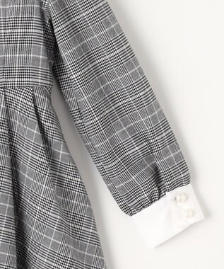 ANY KIDS 長袖 ワンピース グレンチェック