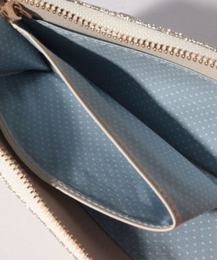 LANVIN en Bleu メラニー キーリング付きマルチケース エクリュ