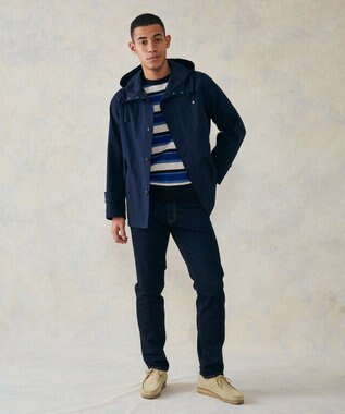 J.PRESS MEN ライトツイルワッシャー デッキパーカー ネイビー系
