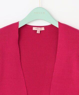 TOCCA SILK RIB BOLERO ボレロ レッド系