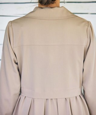 Tiaclasse 【洗える】フレアトレンチコート グレージュ