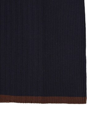 Green Parks 配色ニットポロ Navy