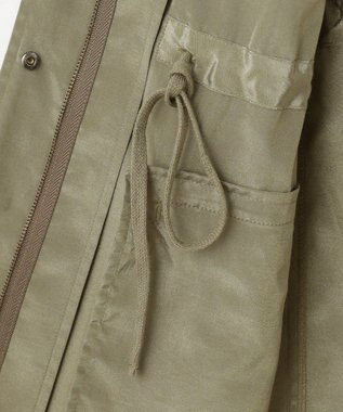 GRACE CONTINENTAL ミリタリーロングジレ カーキ