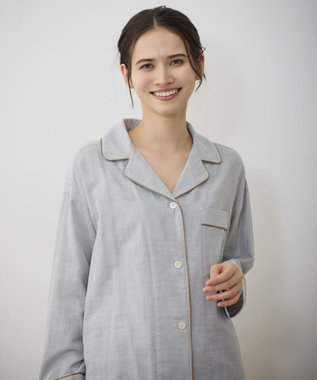 自由区 【12月25日(木)までの期間限定・受注生産】オーガニックコットン パジャマ グレー