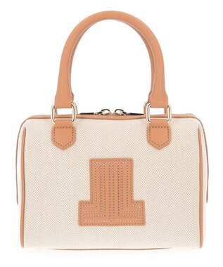 LANVIN en Bleu ヴィジュキャンバス 2wayボストンバッグ ベージュ