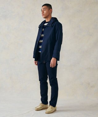 J.PRESS MEN ライトツイルワッシャー デッキパーカー ネイビー系