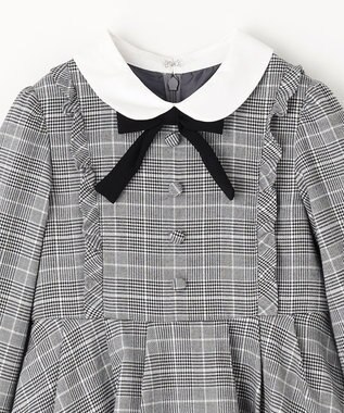 ANY KIDS 長袖 ワンピース グレンチェック