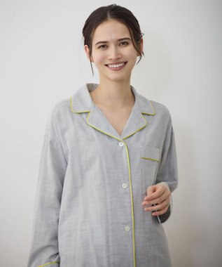 自由区 【12月25日(木)までの期間限定・受注生産】オーガニックコットン パジャマ グレー