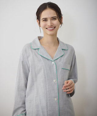 自由区 【12月25日(木)までの期間限定・受注生産】オーガニックコットン パジャマ グレー