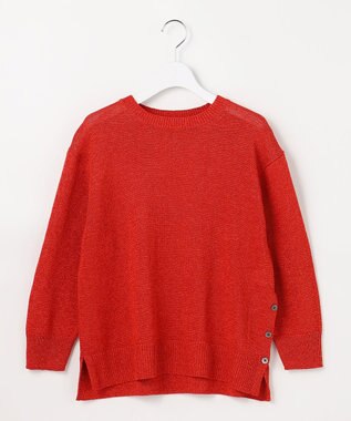 J.PRESS LADIES S DRY COMFORT クルーネック ニット スカーレット系