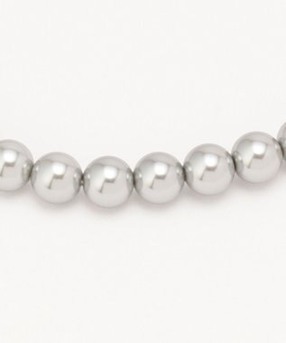 自由区 FORMAL 【日本製】パール調ネックレス（グレー） ブラック系