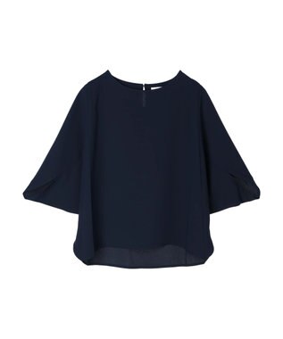 AMERICAN HOLIC イージーケア＋接触冷感　ドルマンブラウス Navy