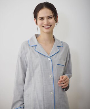 自由区 【12月25日(木)までの期間限定・受注生産】オーガニックコットン パジャマ グレー