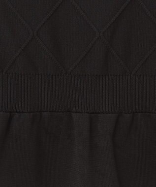 TOCCA 【洗える！】BI COLOR PONPON KNIT ニットドレス ブラック系