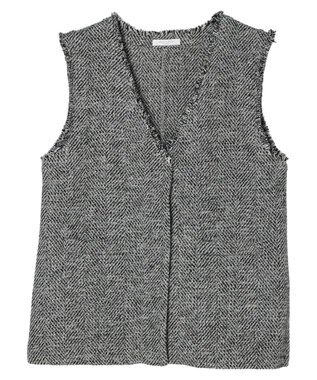 Green Parks ツイードベスト Gray