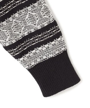 JOSEPH HOMME レボソジャガード 　クルーネックニット ブラック系3