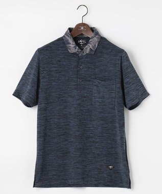 JOSEPH ABBOUD MOUNTAIN 【UNISEX】クールスキンガードポロシャツ ネイビー系