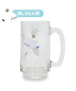 Mother garden しろたん ジョッキ 350mL《海しろたん柄/お食事処柄/うまい！もう一杯 おかわりおまち~！柄》 海しろたん