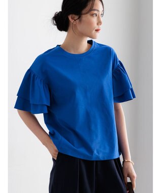 Te chichi 【接触冷感/遮熱/吸水速乾】フリルスリーブビッグTシャツ