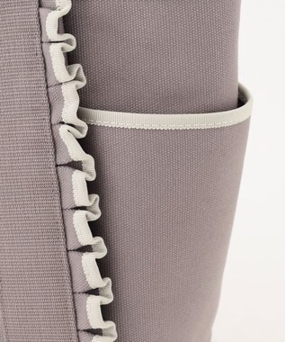 TOCCA FRILL CANVASTOTE キャンバストートバッグ ライトグレー系