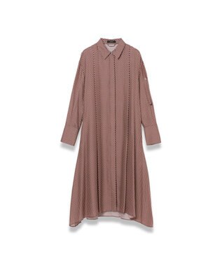 JOSEPH 【洗える】オーバーレイプリント　ドレス Ruby combo