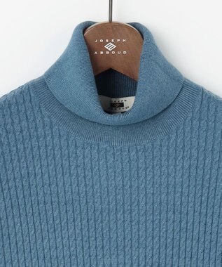JOSEPH ABBOUD 【キングサイズ・チクチクしない/3シーズン対応/サスティナブル】SNOWY タートルネックセーター ブラック系