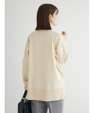 Green Parks かるい　ニットチュニック Off White