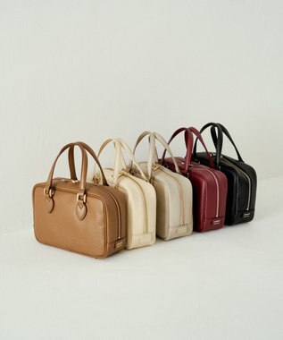 russet 【2025AW新作】シュリンクレザー2WAYミニボストンバッグ(CE-1581) Brown