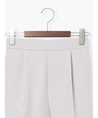 Te chichi 【雑誌掲載アイテム】ダブルクロスイージーワイドパンツ グレー