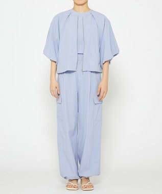 uncrave 【撥水・接触冷感・UVカット・洗濯機洗い可】マルチファンクションナイロン カーゴパンツ（uncrave STANDARD） サックス