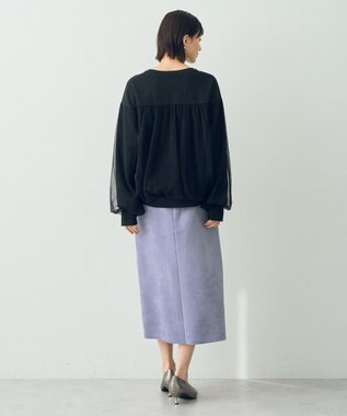 YECCA VECCA ハイウエストフェイクスエードスカート Lavender