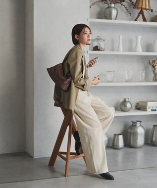 russet レザー2WAYショルダーバッグ(CE-1629) D.Brown