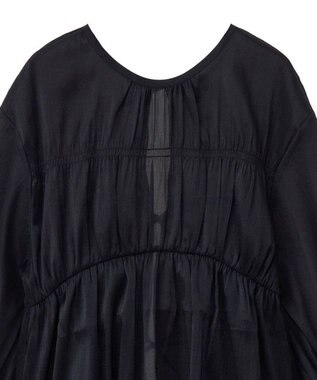 Green Parks ２ＷＡＹ　シアーギャザーチュニック Black