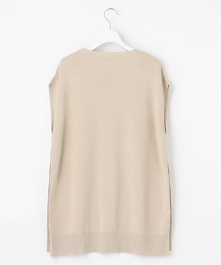 J.PRESS LADIES S 【洗える】FLORA ニットベスト ベージュ系