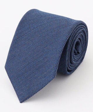 JOSEPH ABBOUD メランジシャンブレー【イタリア生地・日本製】メランジシャンブレーネクタイ ダルブルー系