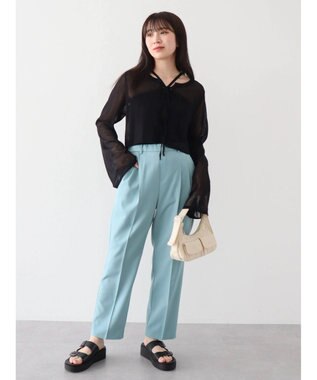 Green Parks きれいシルエットパンツ（テーパード） Mint