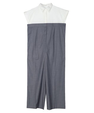 Green Parks シャツデザインロンパース Gray