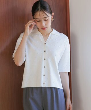  【先行予約・WEB限定】ポップコーンアーガイルスキッパー ニット