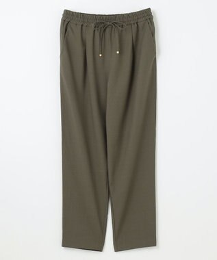 ANY 【洗濯機可/接触冷感/UVケア】イージーケアライトストレッチテーパードパンツ カーキ