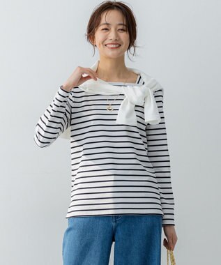 組曲 【WEB限定】ビジューニット ジャケット アイボリー系