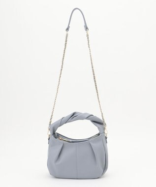 組曲 【2WAY】ソフトミニラウンドバッグ スカイブルー系