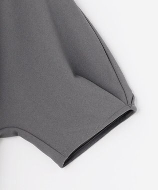 組曲 【接触冷感・WEB限定】ジョーゼットジャージードルマンスリーブ ブラウス グレー系