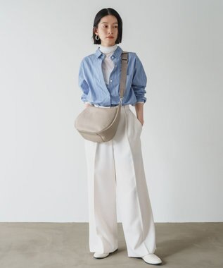 russet 2WAYショルダーバッグ【ソフトレザー】(CE-1447) GrayBeige