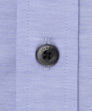 JOSEPH ABBOUD 【キングサイズ・ジャージー素材】シャンブレー シャツ サックスブルー系