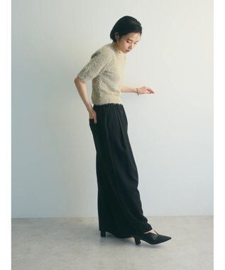 Green Parks ａ．ラメシャギーニットプルオーバー Navy