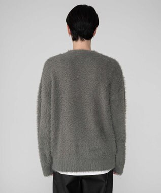 WEGO 【2025秋冬新作/ユニセックス着用ITEM/MLサイズ展開】フェザーニットプルオーバー グレー