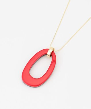 自由区 リバーシブルオーバール ネックレス ブラウン系(背面オレンジ)