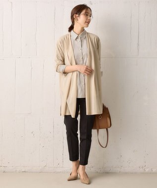 組曲 S 【WEB限定】ストレッチテーパード パンツ ブラック系